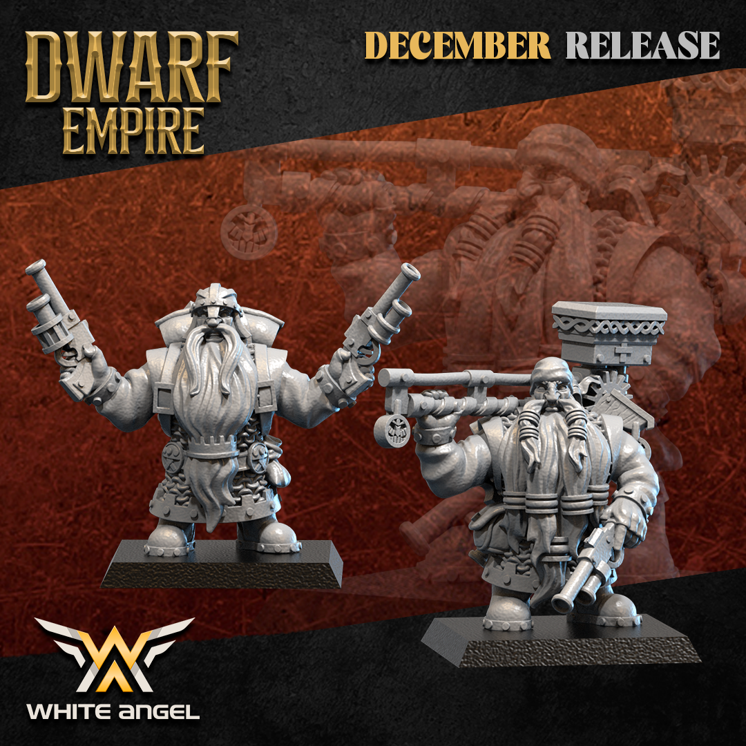 Dwarf Engineer, Dwarf Empire - White Angel Miniatures