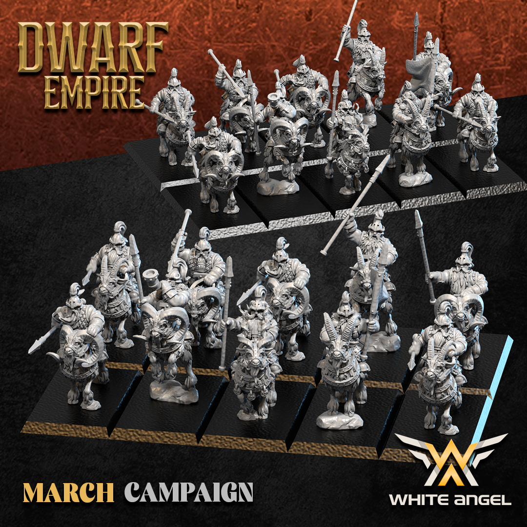 Dwarf Goat, Dwarf Empire - White Angel Miniatures