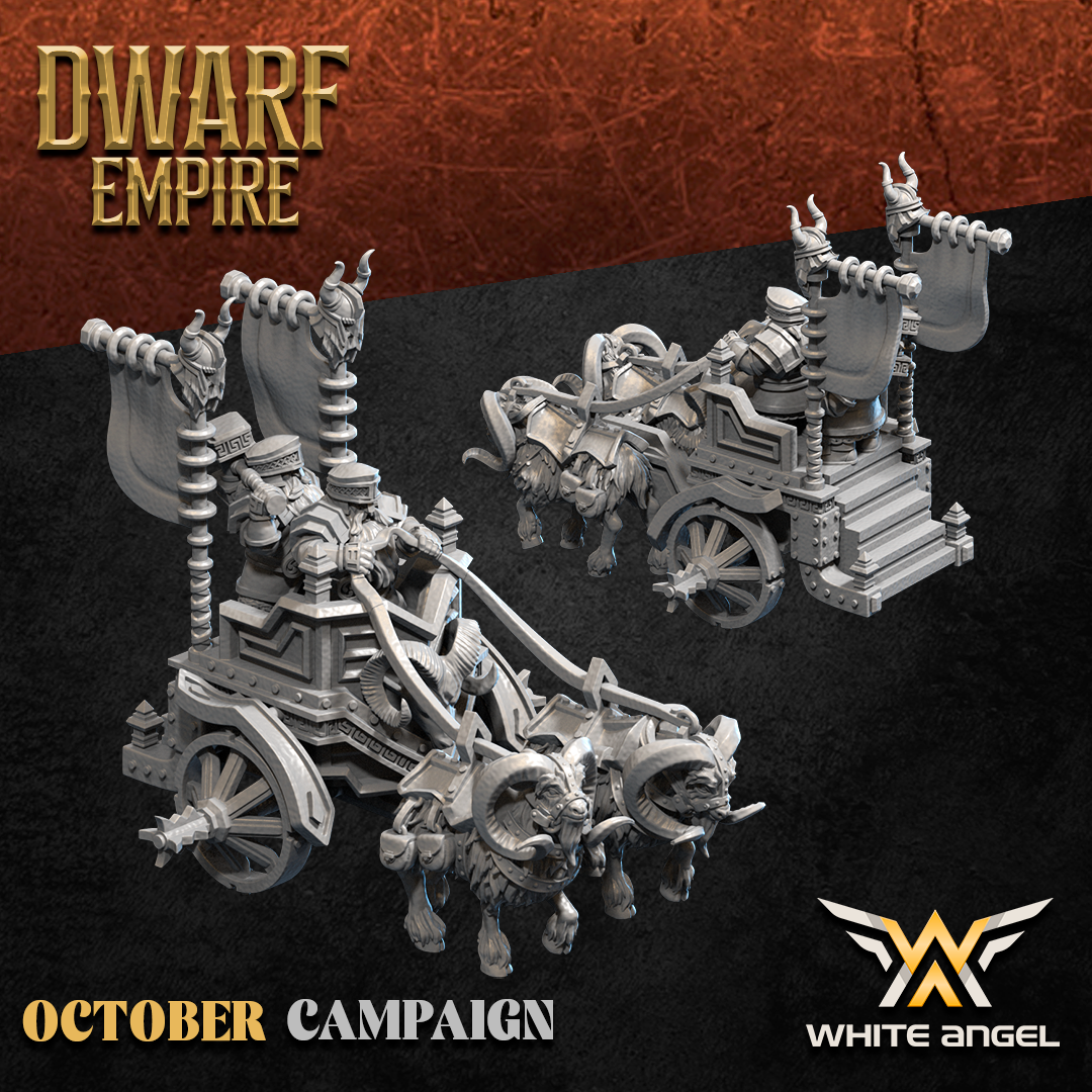 Dwarf Chariot – Dwarf Empire – White Angel Miniatures - Image 3