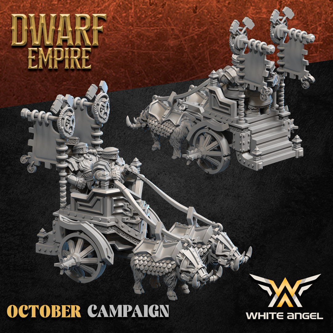 Dwarf Chariot – Dwarf Empire – White Angel Miniatures - Image 4