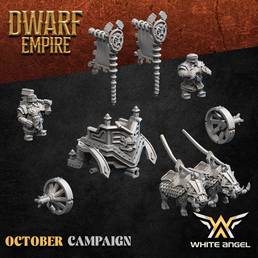 Dwarf Chariot – Dwarf Empire – White Angel Miniatures - Image 5