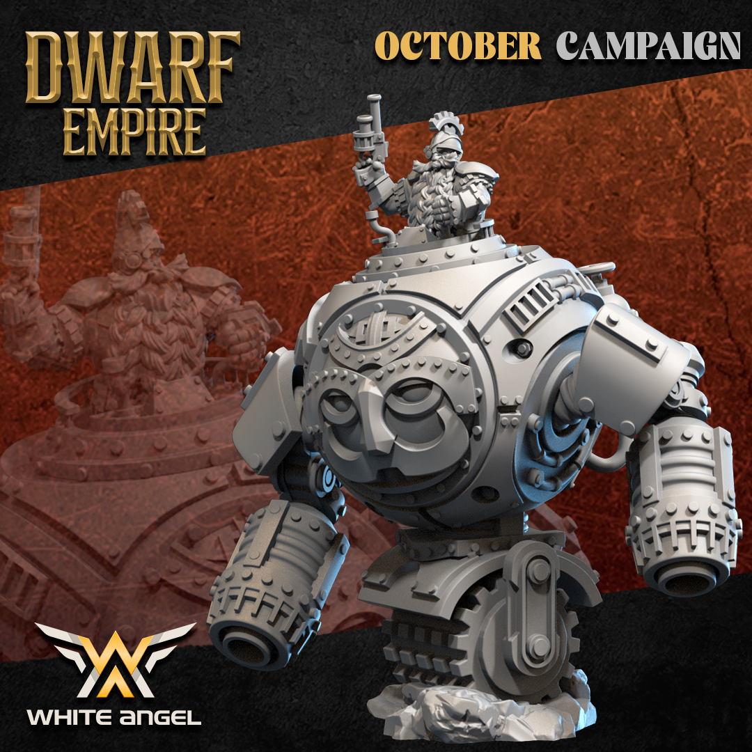 Dwarf Golem Machine, Dwarf Empire - White Angel Miniatures