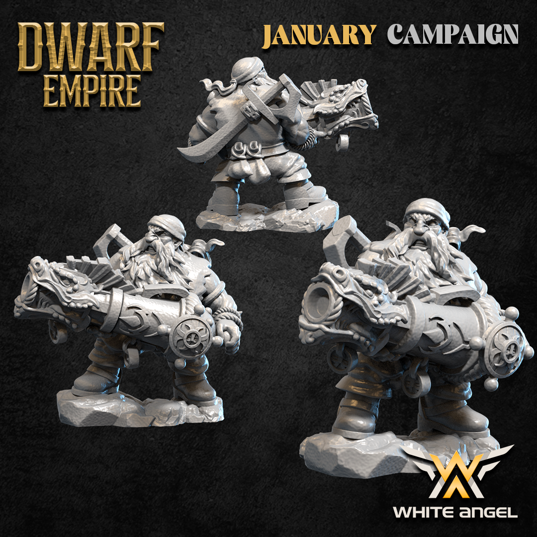 Dwarf Pirate Extra Pack – Dwarf Empire – White Angel Miniatures - Image 3