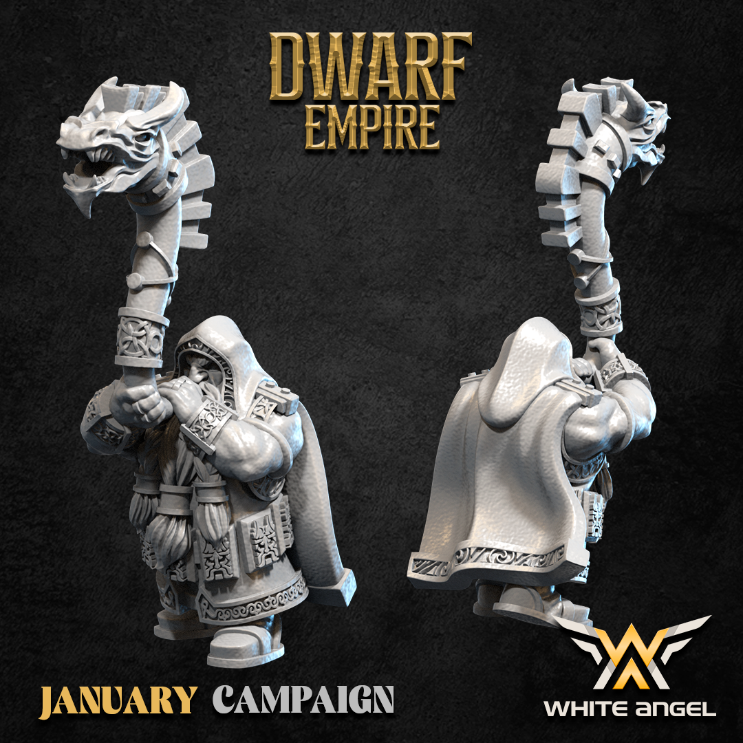 Dwarf Priest Killer Unit – Dwarf Empire – White Angel Miniatures - Image 4