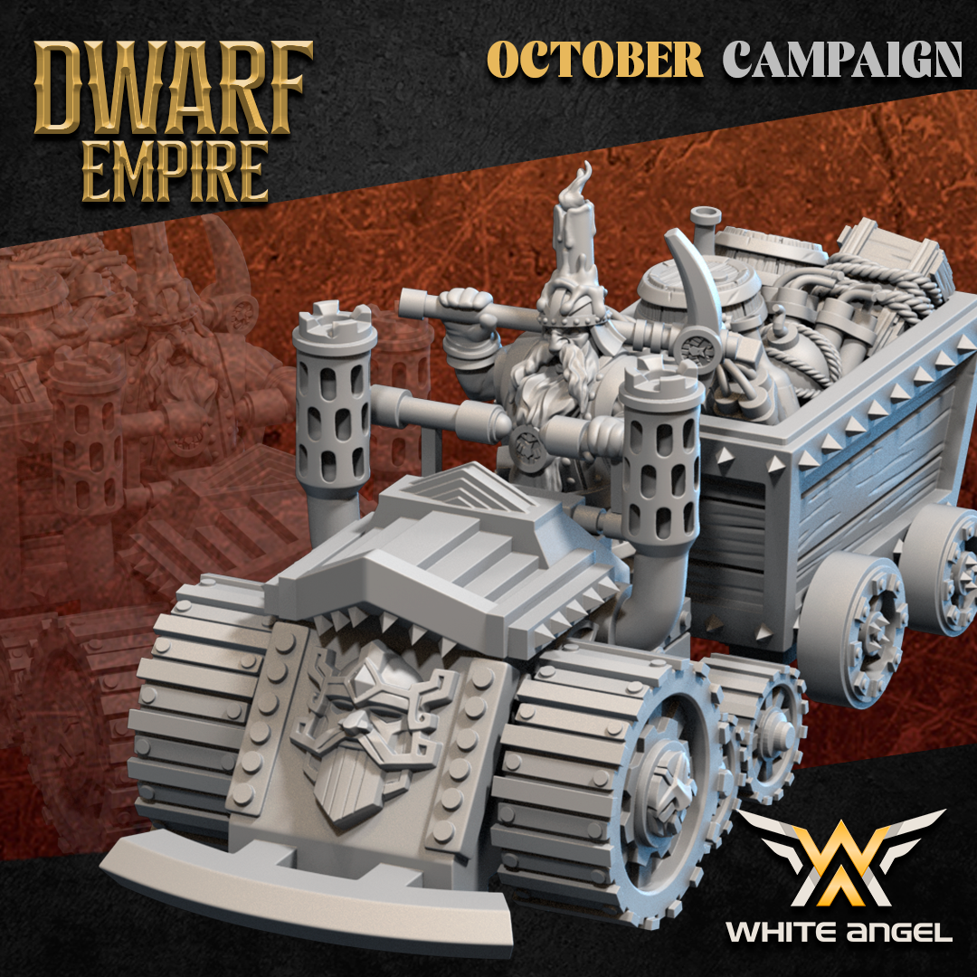 Dwarf Roller, Dwarf Empire - White Angel Miniatures