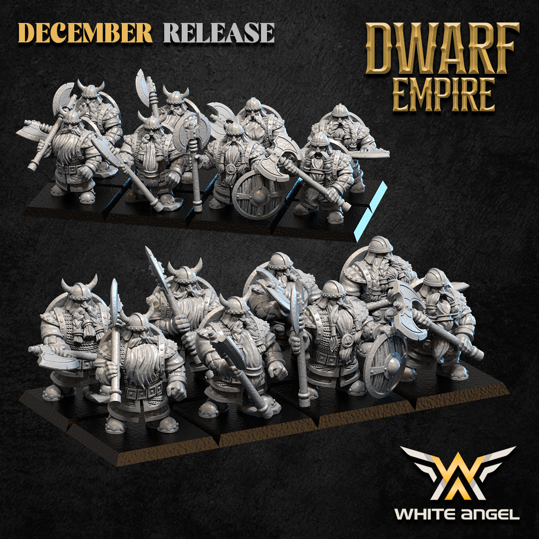 Great Dwarf Warrior, Dwarf Empire, White Angel Miniatures