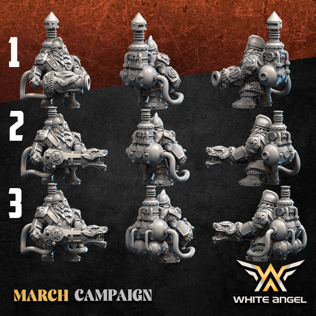 Iron Elite Dragon, Dwarf Empire - White Angel Miniatures