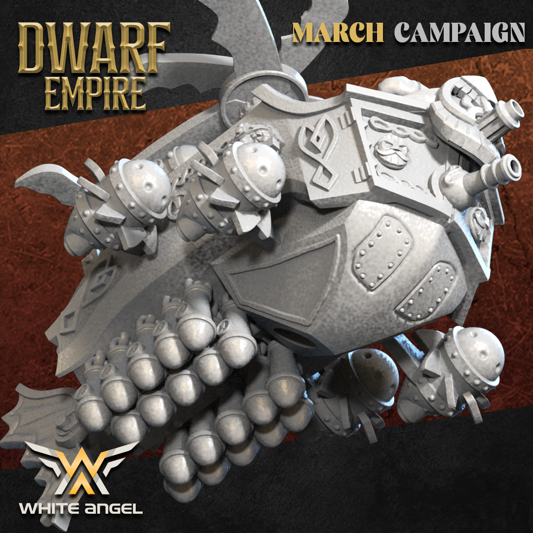 Dwarf Iron Gyro, Dwarf Empire - White Angel Miniatures - Image 2