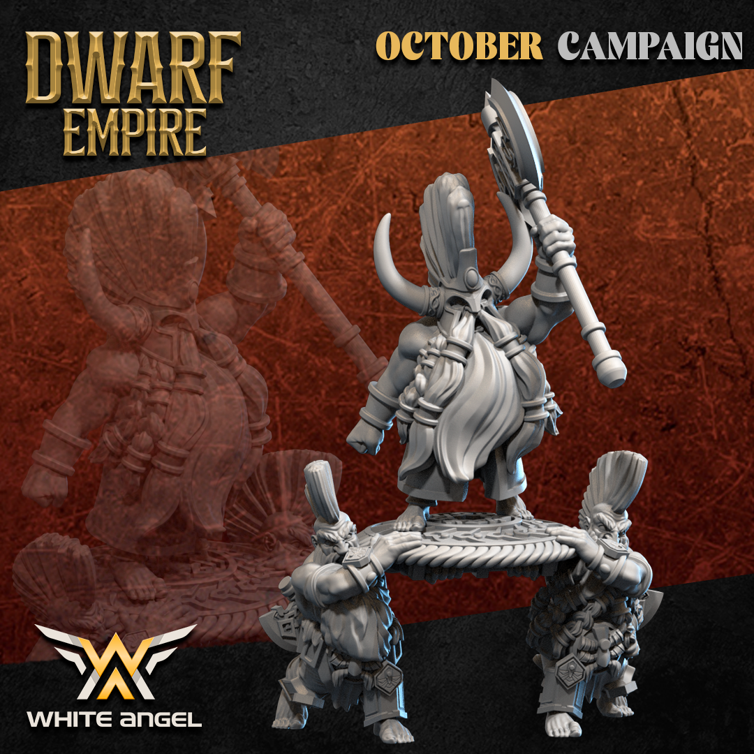 King Killer Shield, Dwarf Empire - White Angel Miniatures