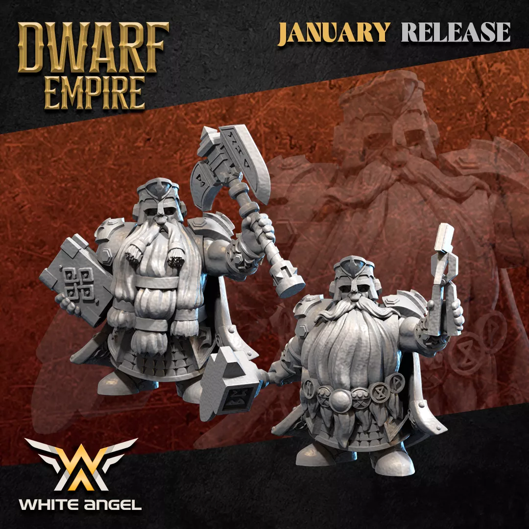 The Forger Dwarf – Dwarf Empire – White Angel Miniatures