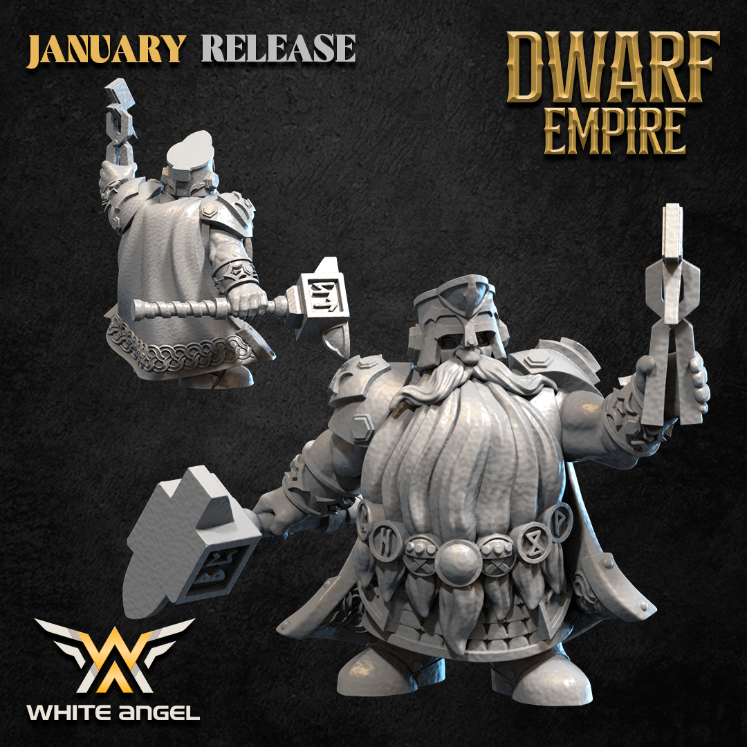 The Forger Dwarf – Dwarf Empire – White Angel Miniatures - Image 3