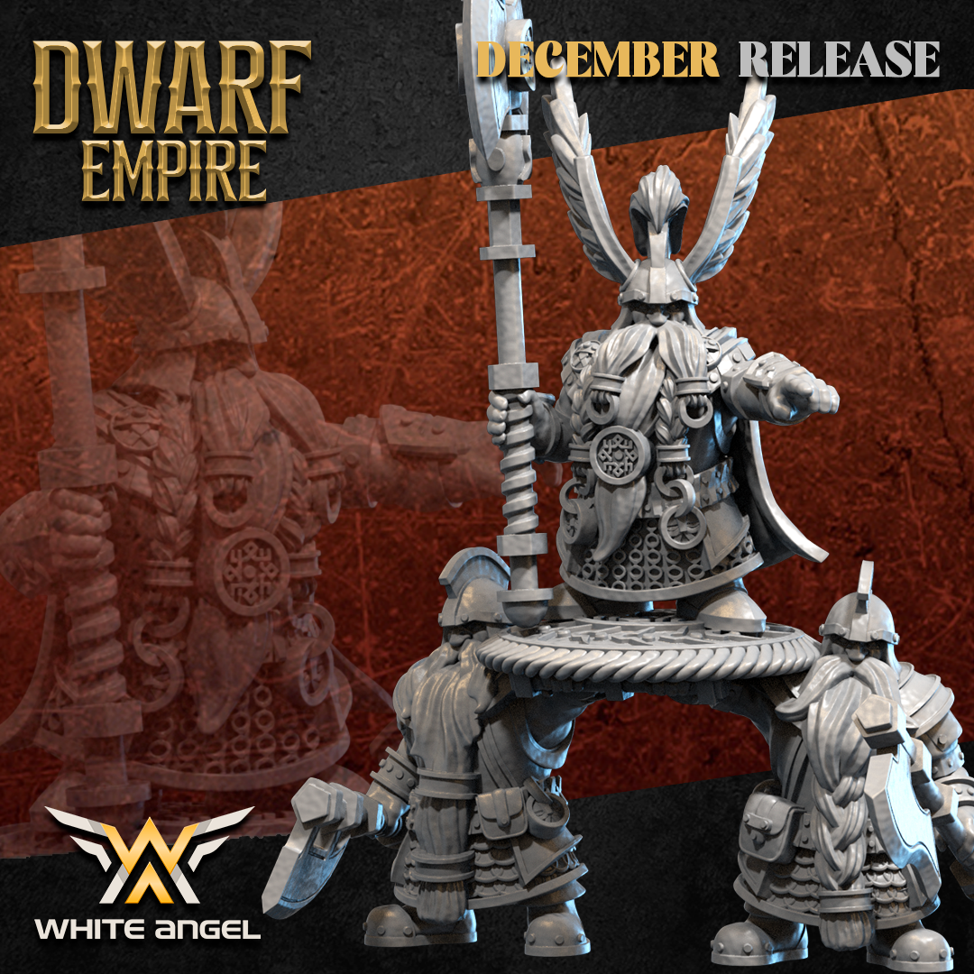 The Great Dwarf Chief, Dwarf Empire - White Angel Miniatures - Image 3