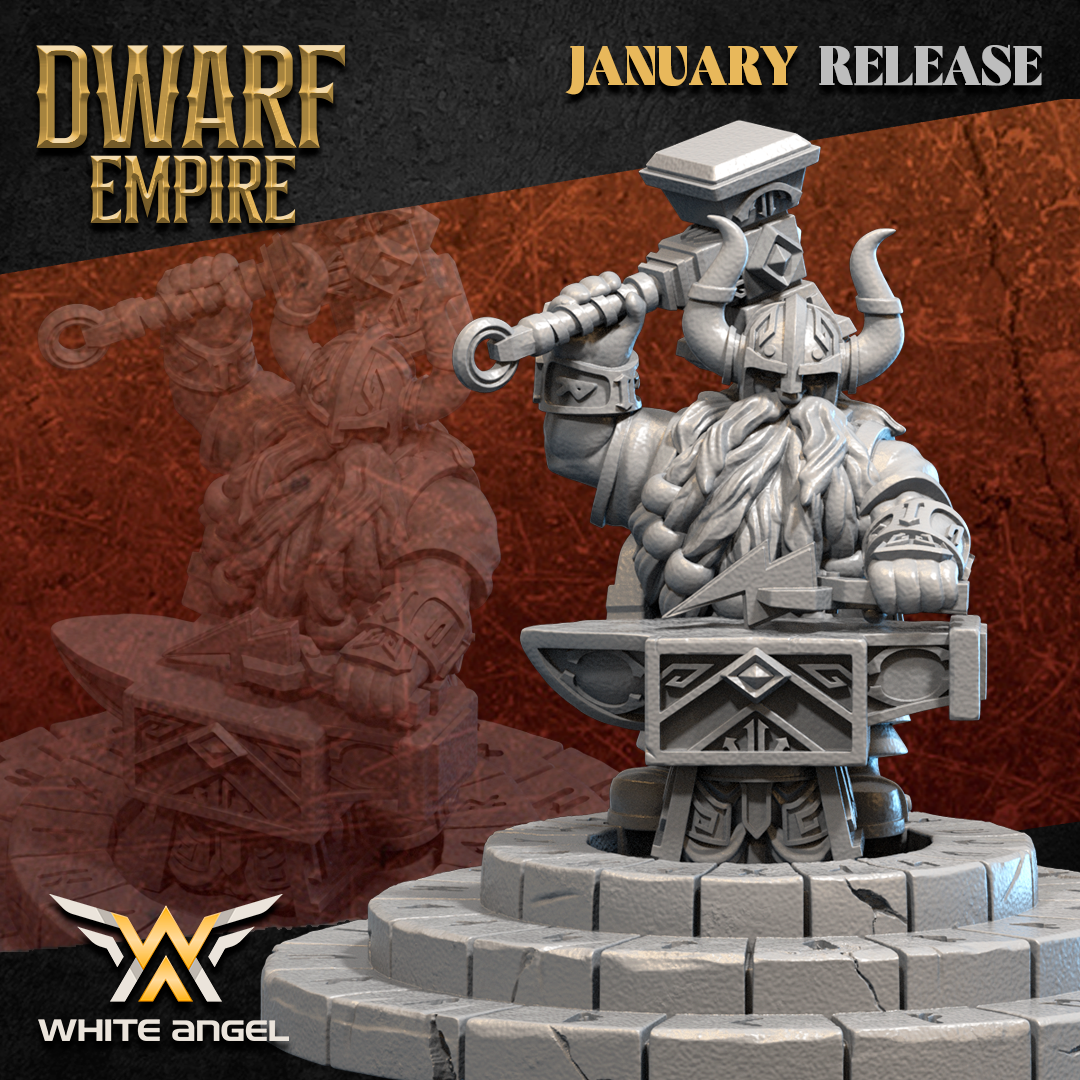 The Legendary Blacksmith, Dwarf Empire - White Angel Miniatures