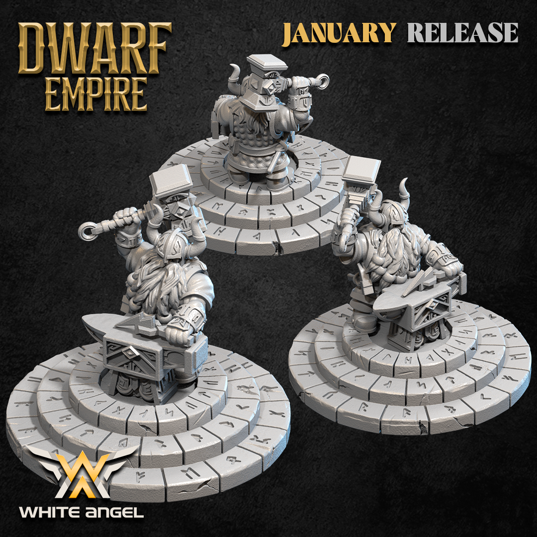 The Legendary Blacksmith, Dwarf Empire - White Angel Miniatures - Image 3