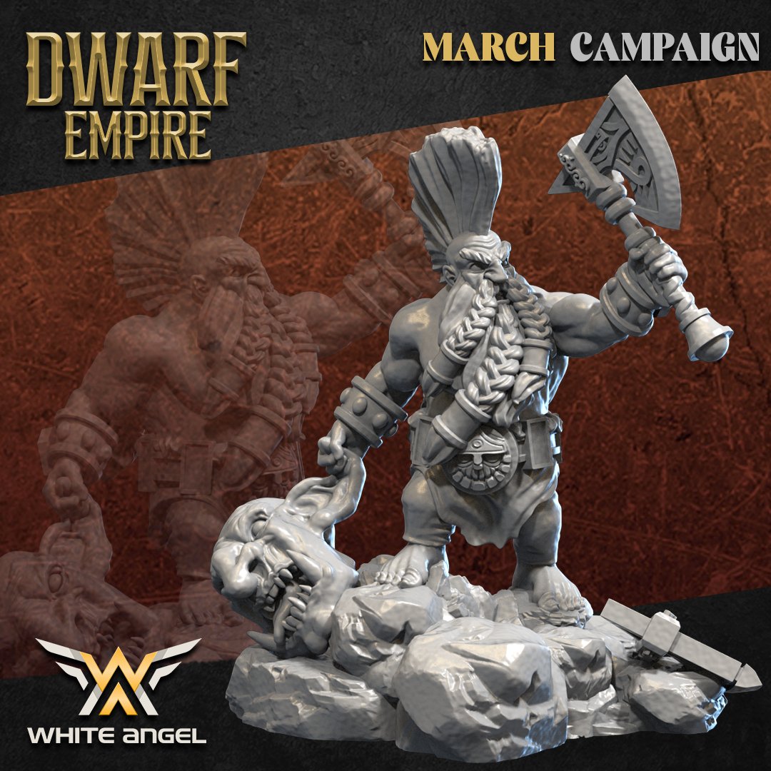 Troll Killer, Dwarf Empire - White Angel Miniatures
