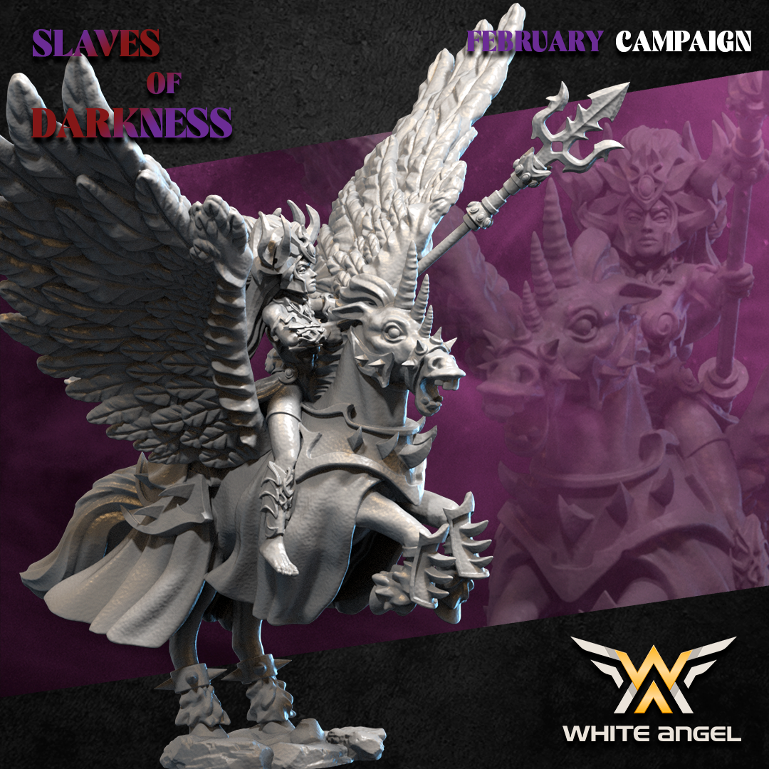 Dark Mother Pegasus, Slaves of Darkness- White Angel Miniatures - Image 3