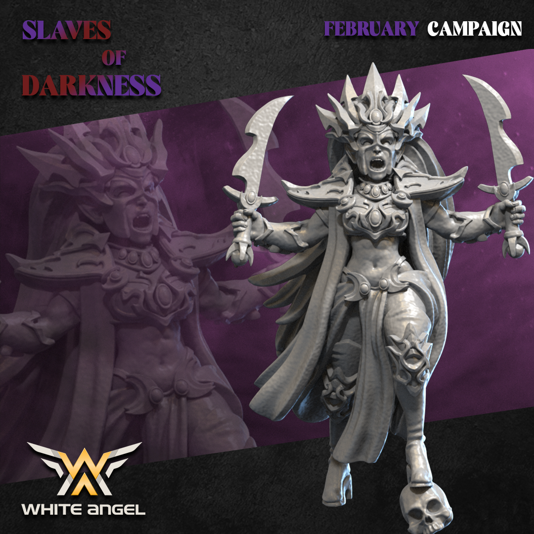 Dark Sorceress, Slaves of Darkness- White Angel Miniatures