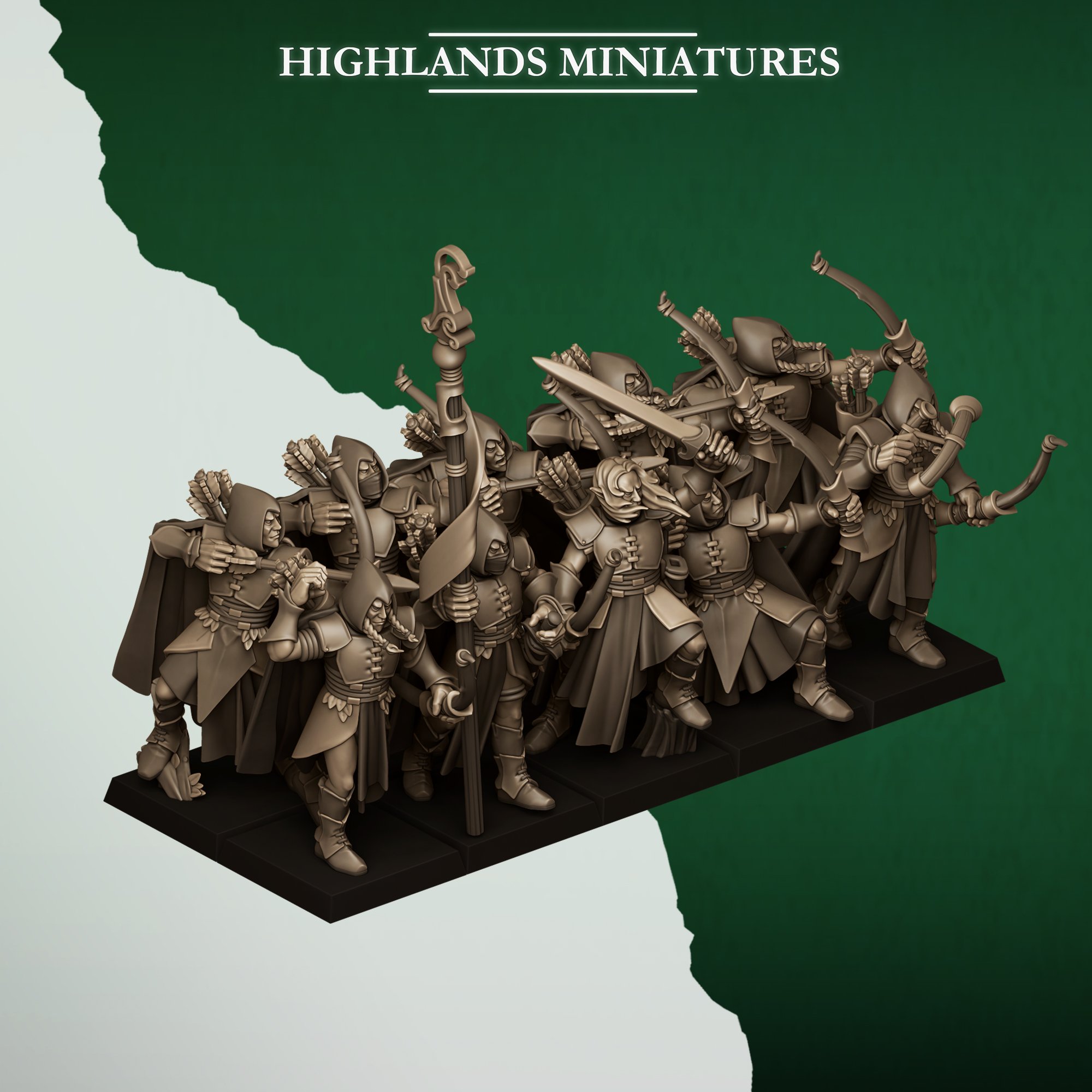 Feral Archers, Feral Elves - Highlands Miniatures