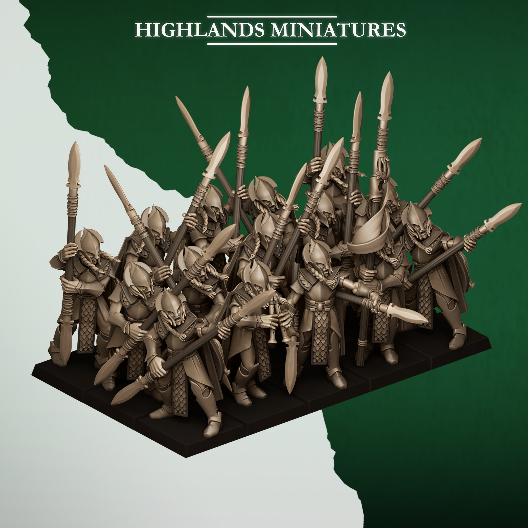 Feral Spearmen, Feral Elves - Highlands Miniatures