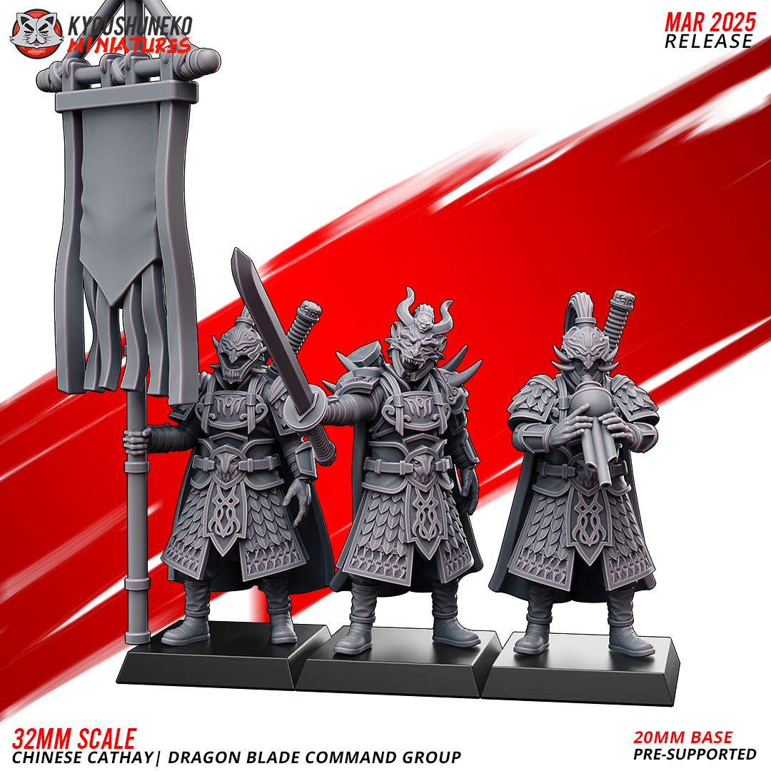 Dragon Blade Command Group, Chinese Cathay, Kyoushuneko Miniatures