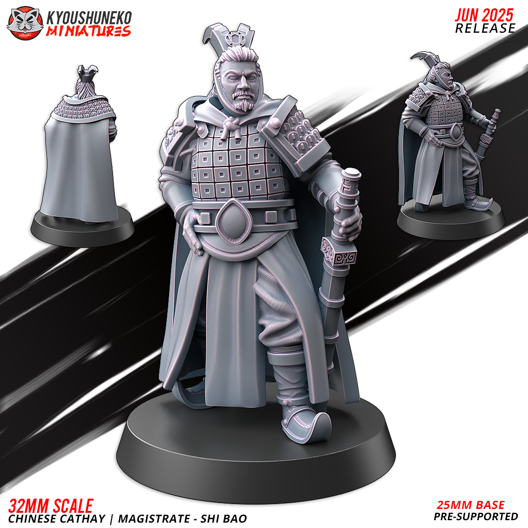 Magistrate Shi Bao, Chinese Cathay, Kyoushuneko Miniatures