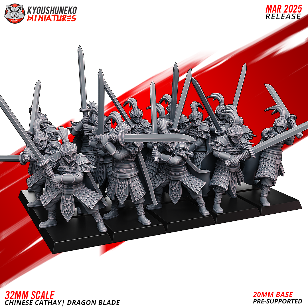 Dragon Blade Warriors, Chinese Cathay, Kyoushuneko Miniatures