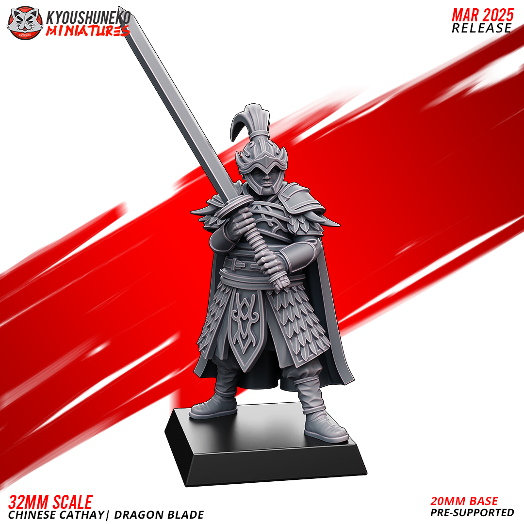 Dragon Blade Warriors, Chinese Cathay, Kyoushuneko Miniatures - Image 3