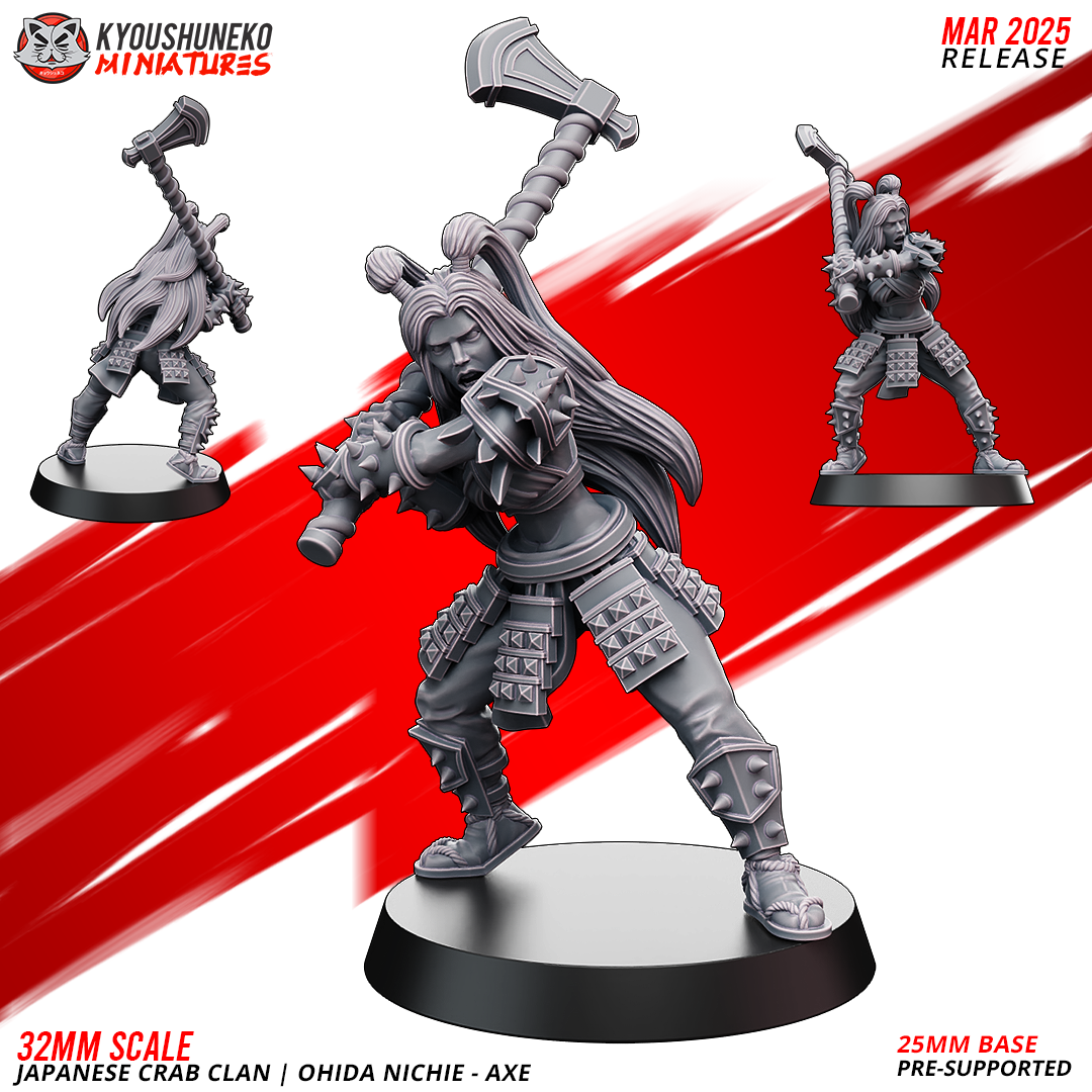 Ohida Nichie - Axe, Japanese Crab Clan, Kyoushuneko Miniatures