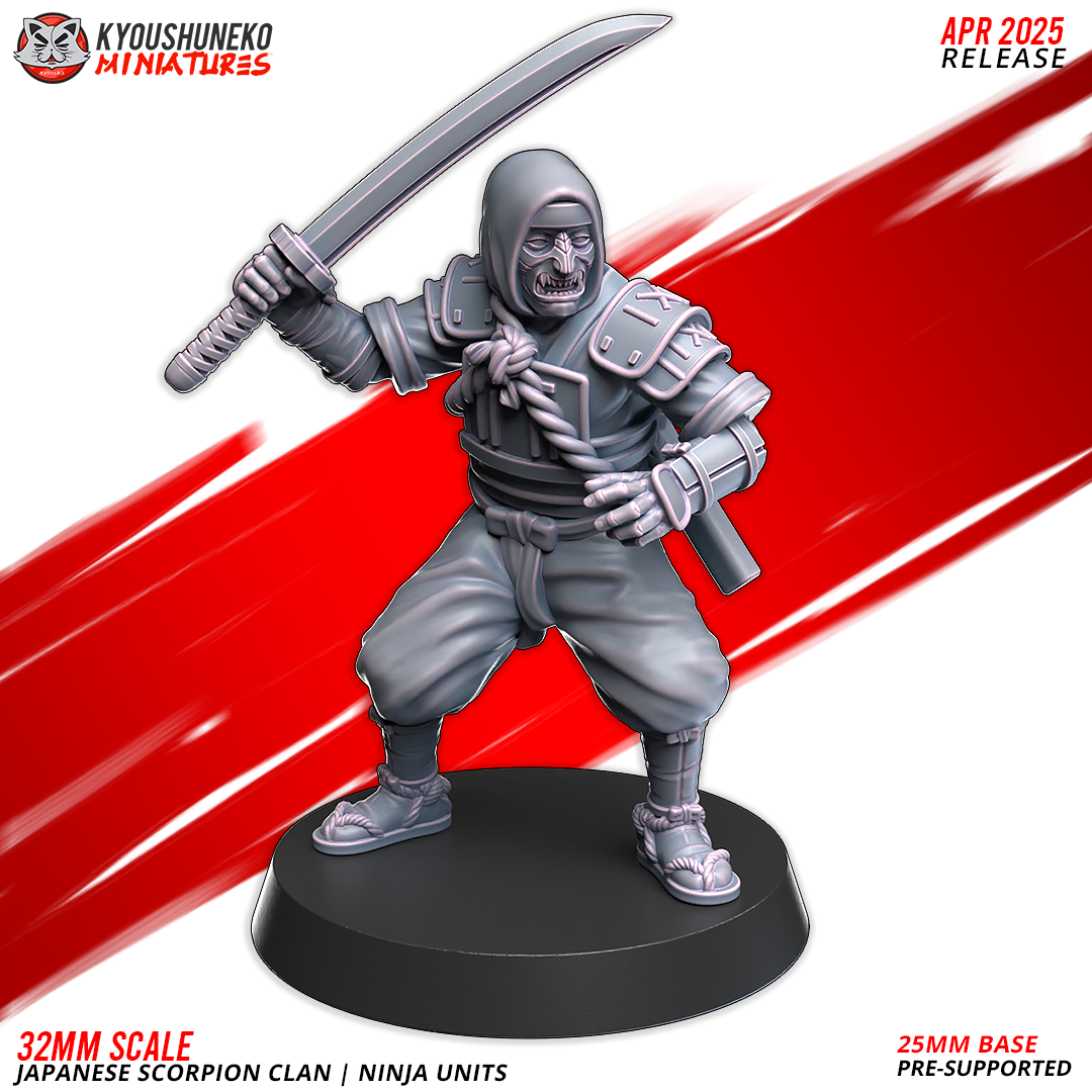 Ninja Units, Japanese Scorpion Clan, Kyoushuneko Miniatures - Image 5