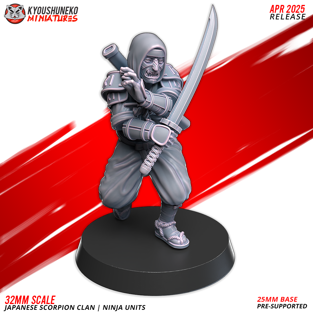 Ninja Units, Japanese Scorpion Clan, Kyoushuneko Miniatures - Image 7