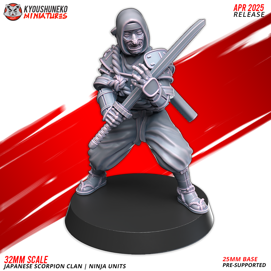 Ninja Units, Japanese Scorpion Clan, Kyoushuneko Miniatures - Image 6