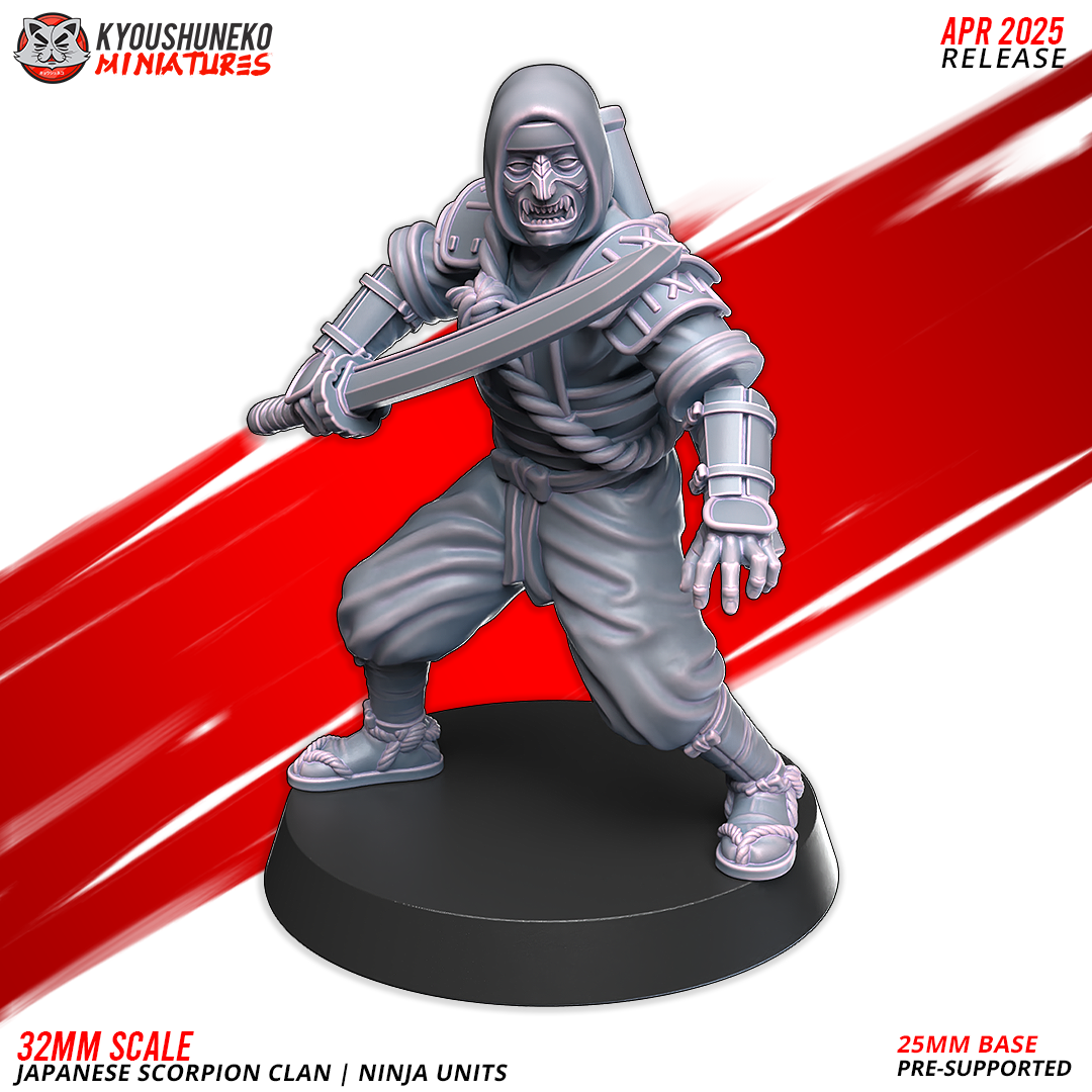 Ninja Units, Japanese Scorpion Clan, Kyoushuneko Miniatures - Image 4