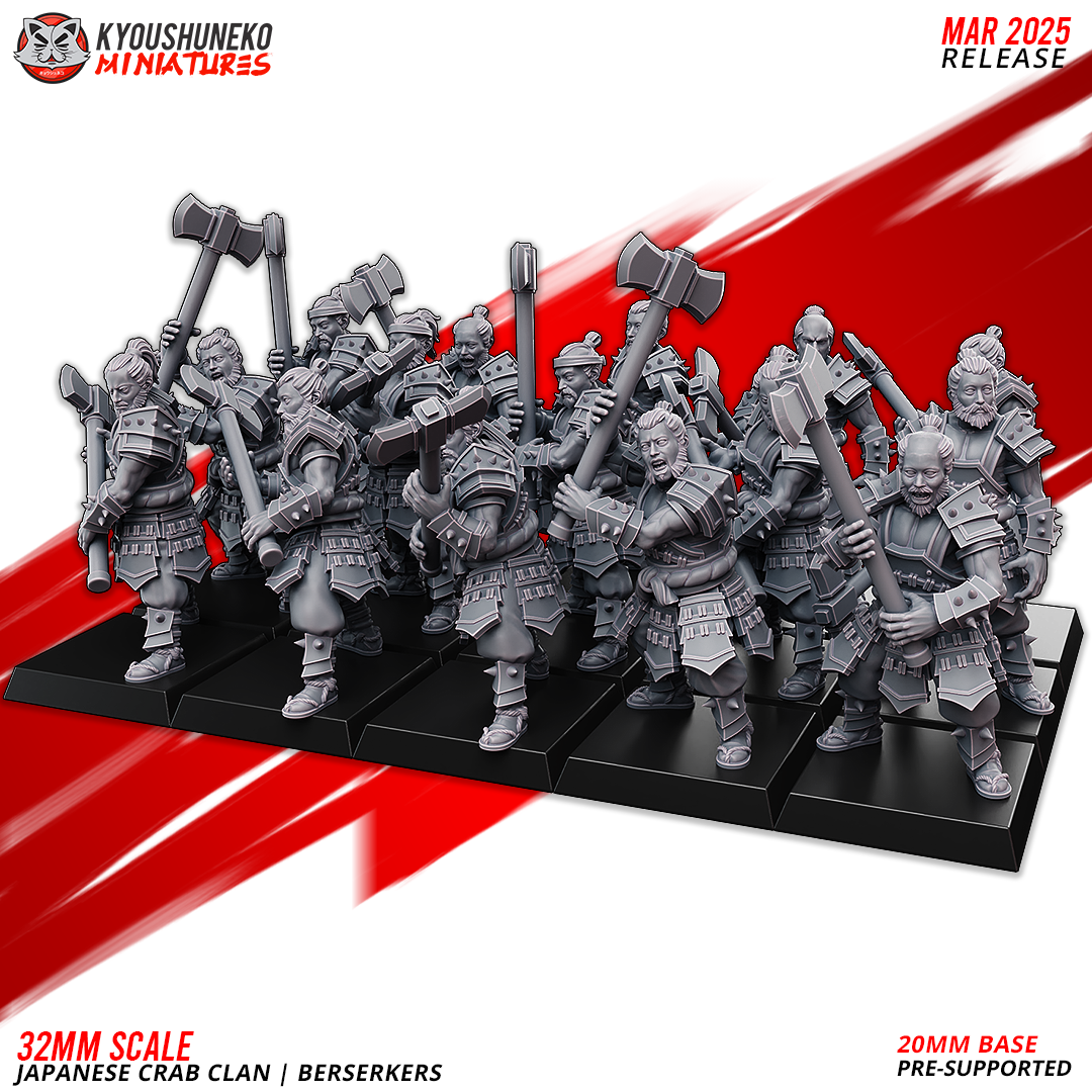 Berserkers, Japanese Crab Clan, Kyoushuneko Miniatures