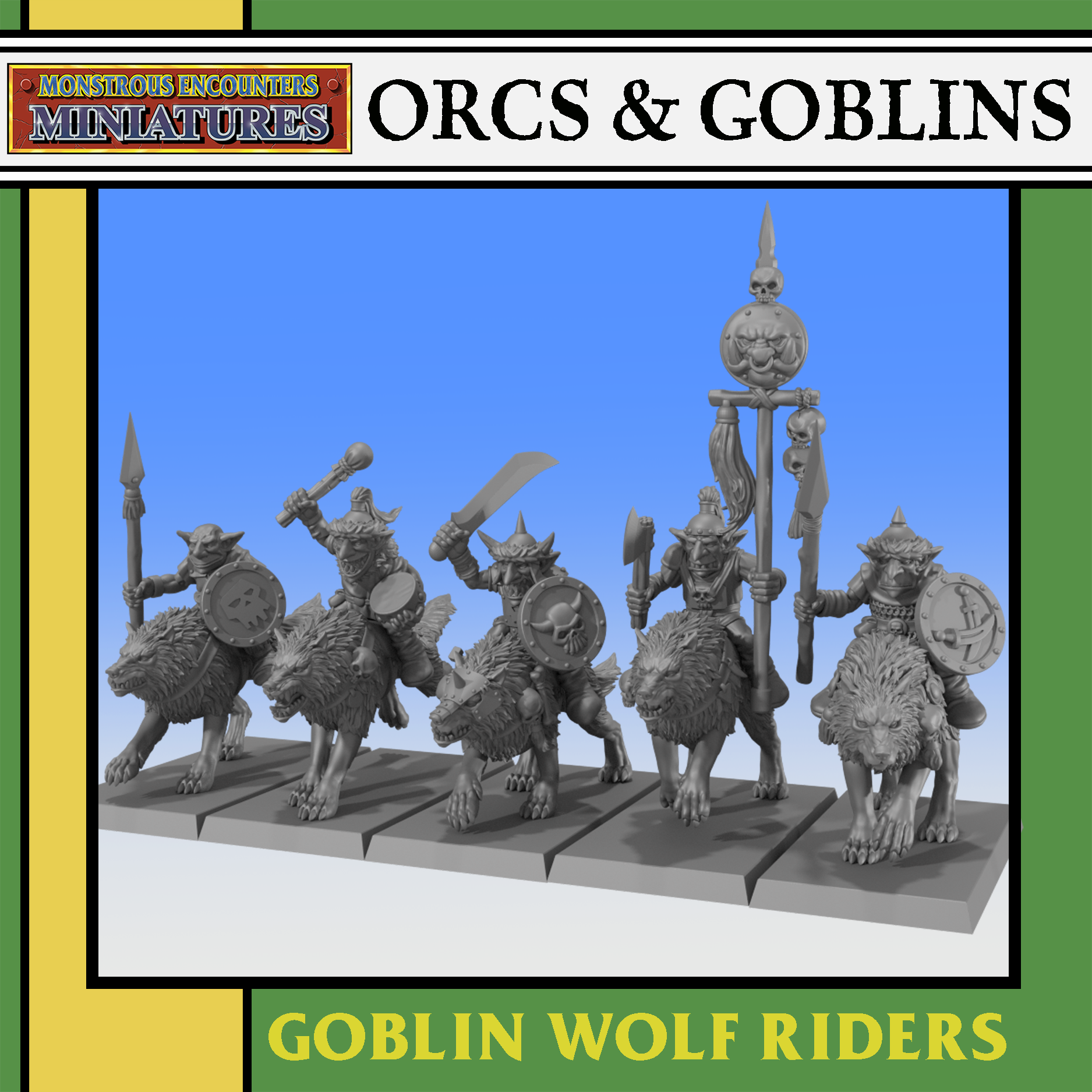 Goblin Wolf Riders Unit, Orcs and Goblins- Monstrous Encounters