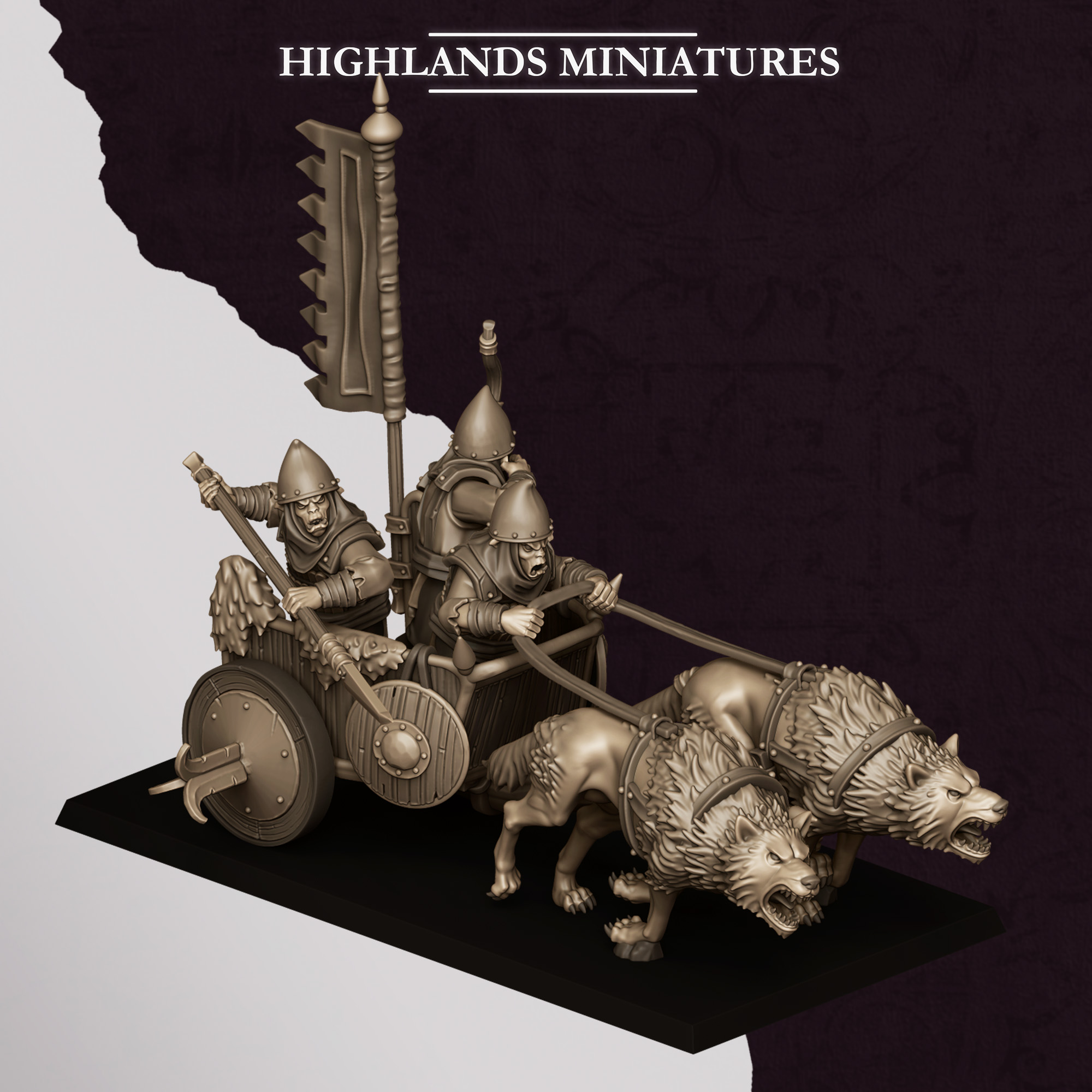 Hobgoblin Chariot, Sons of Marduk- Highlands Miniatures