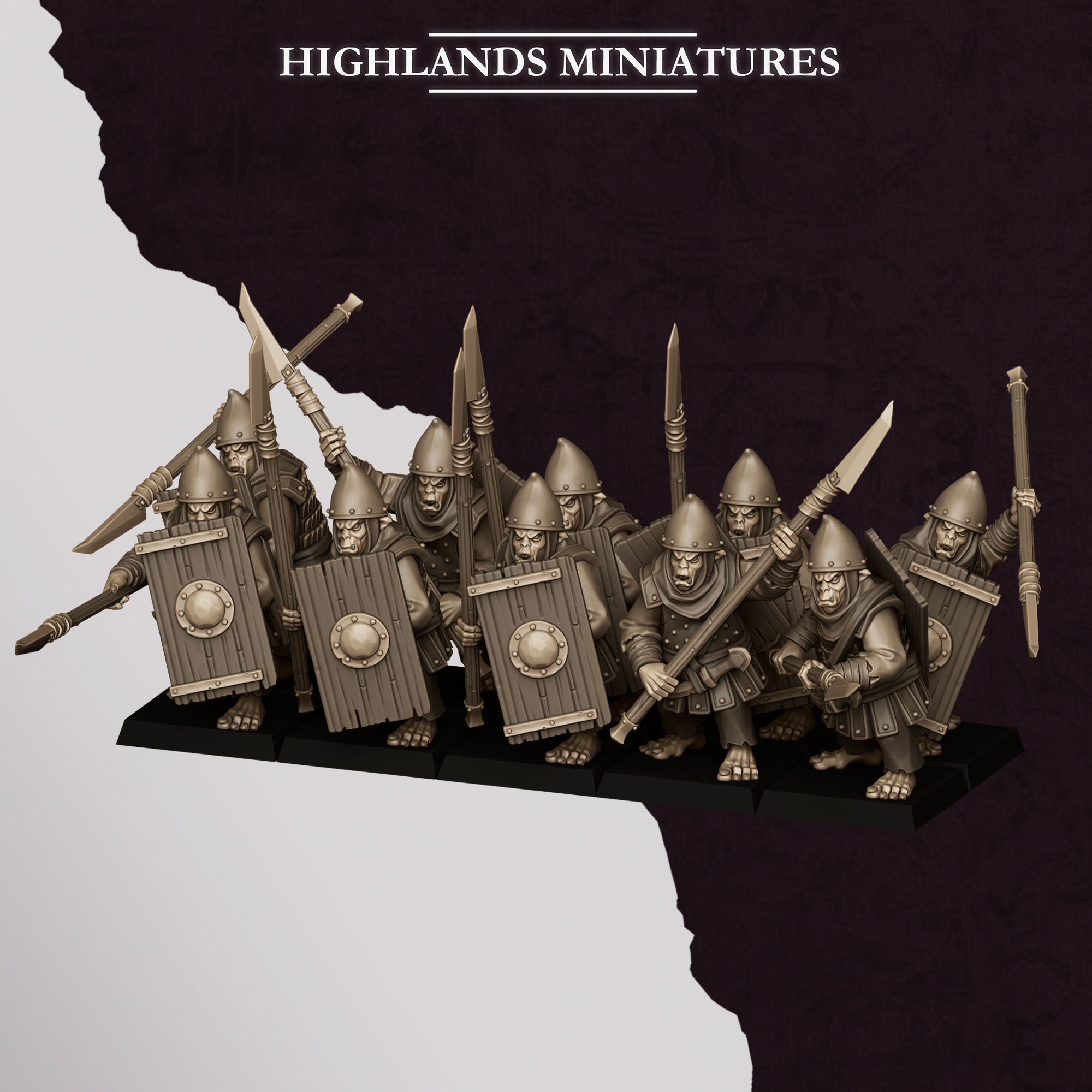 Hobgoblin Spearmen, Sons of Marduk- Highlands Miniatures - Image 9