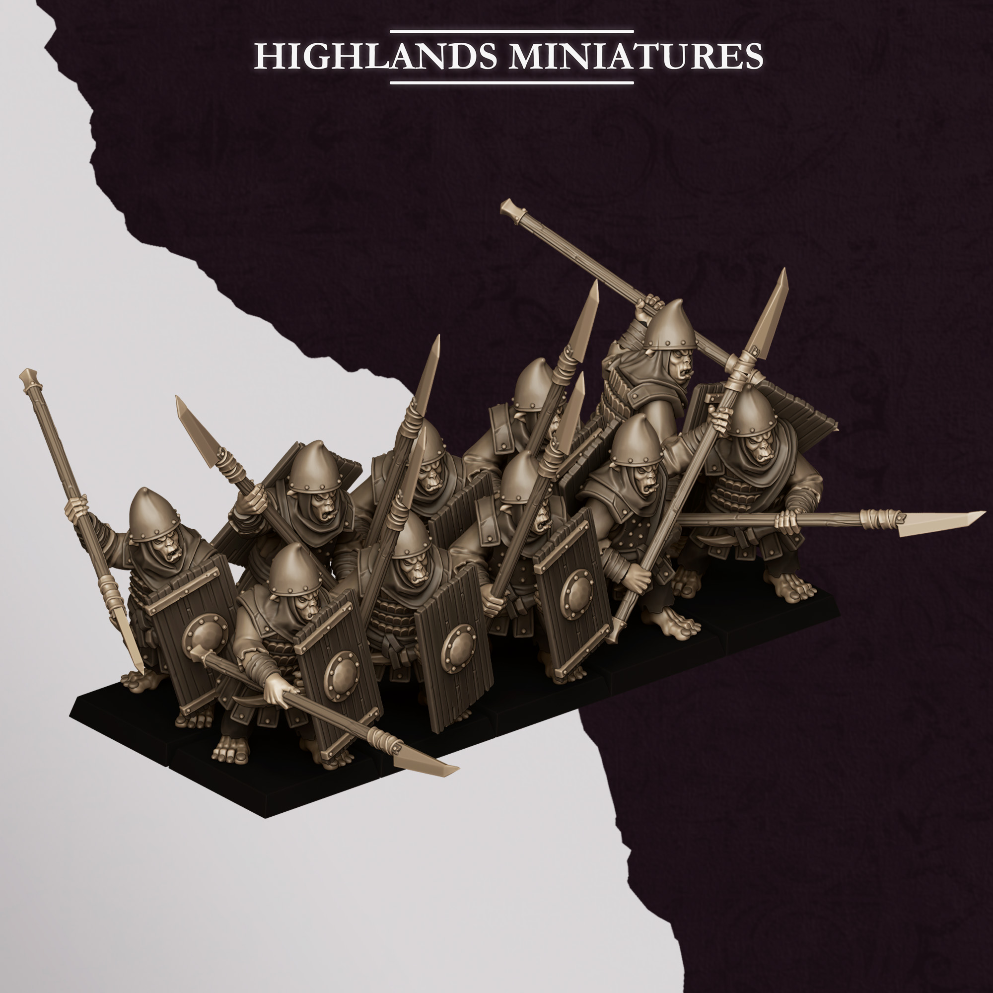 Hobgoblin Spearmen, Sons of Marduk- Highlands Miniatures - Image 10