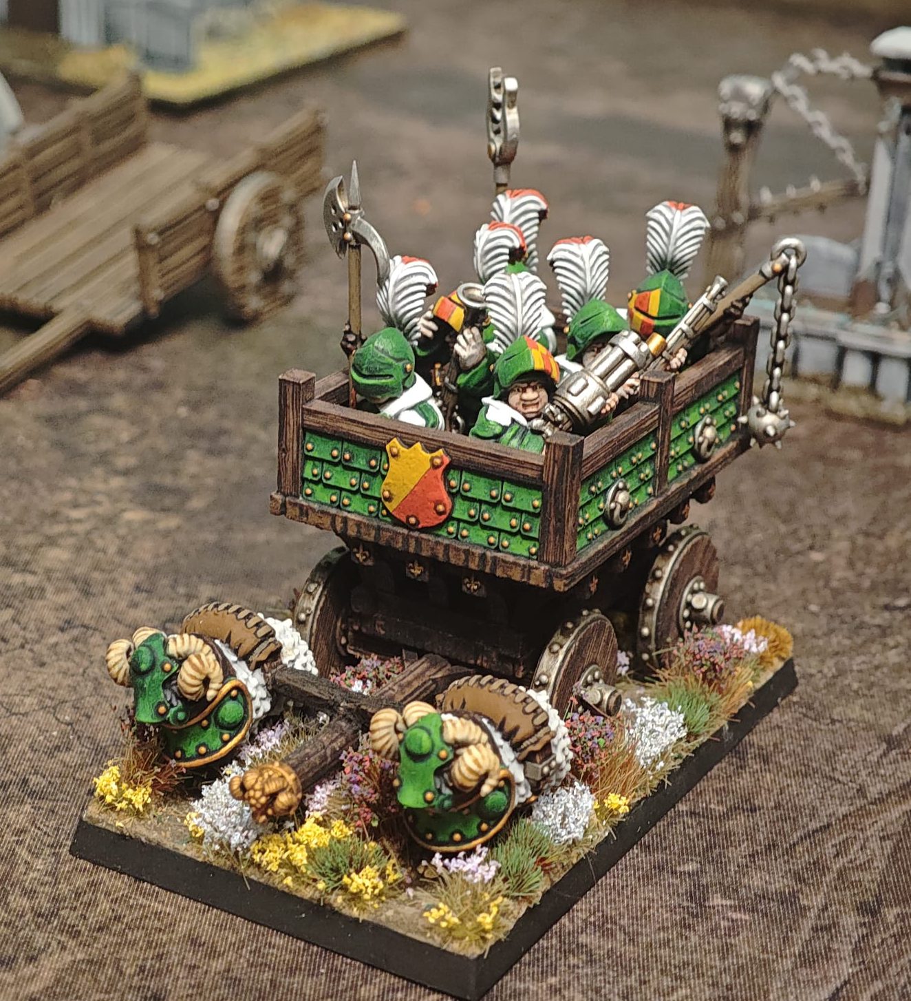 War Chariot, Green Bellies - MoM Miniatures