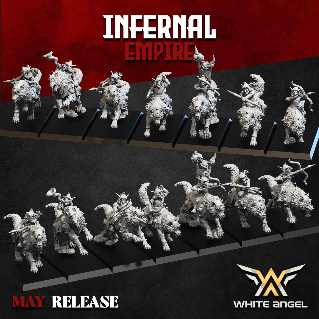 Infernal Goblin Wolf Arrow, Infernal Empire - White Angel Miniatures