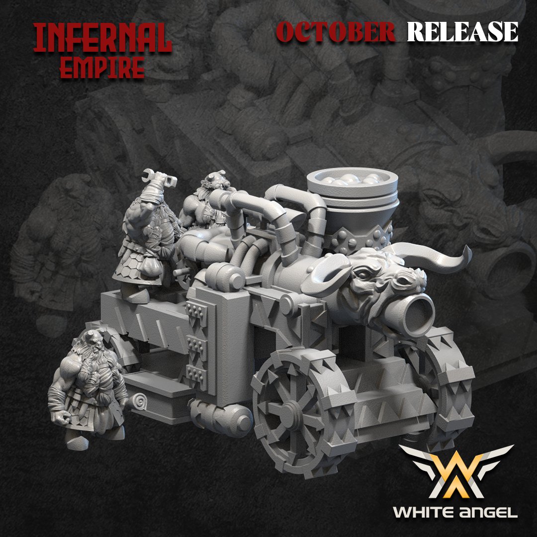 Infernal Cannon, Infernal Empire - White Angel Miniatures
