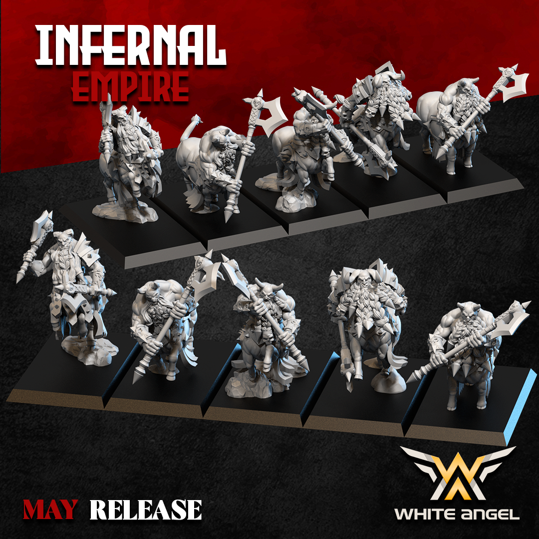 Infernal Centaur Extra Pack, Infernal Empire - White Angel Miniatures