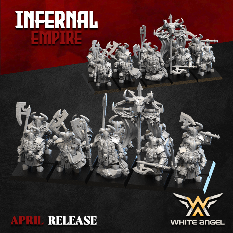 Infernal White Infernal Destructor Lance, Infernal Empire, White Angel Miniatures - UK ...