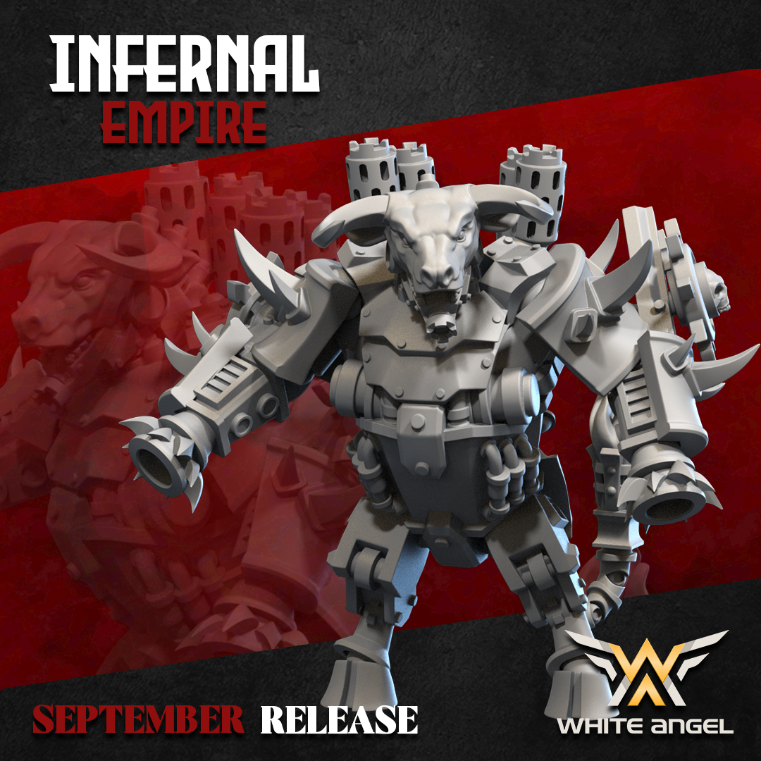 Infernal Gold Head, Infernal Empire - White Angel Miniatures