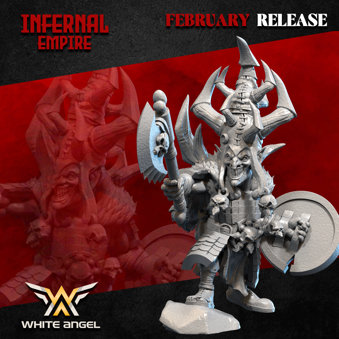 Infernal Goblin Commander, Infernal Empire - White Angel Miniatures