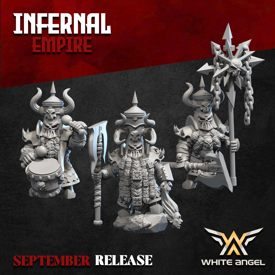 Infernal Heavy Guard 2H, Infernal Empire, White Angel Miniatures - Image 3