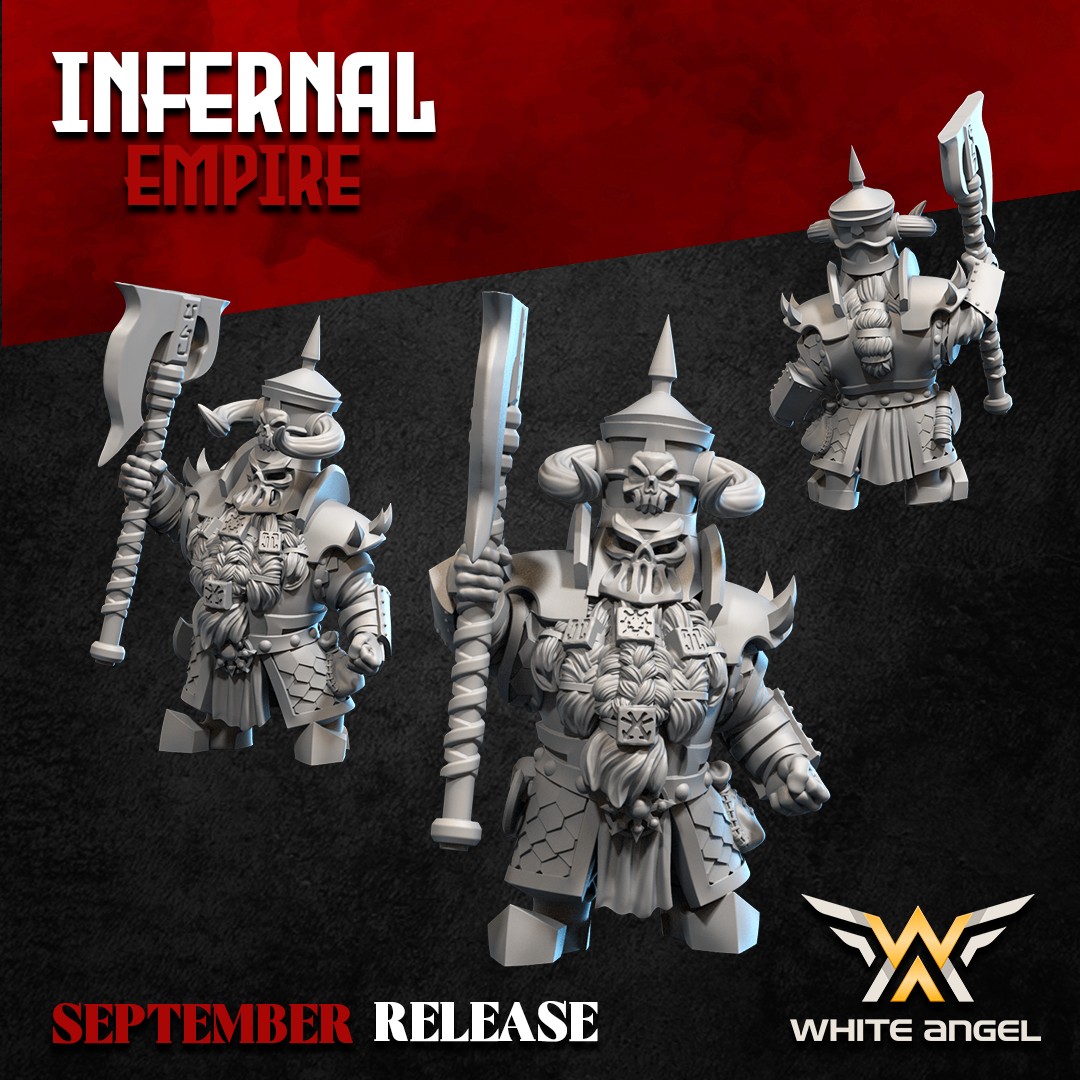 Infernal Heavy Guard 2H, Infernal Empire, White Angel Miniatures - Image 5