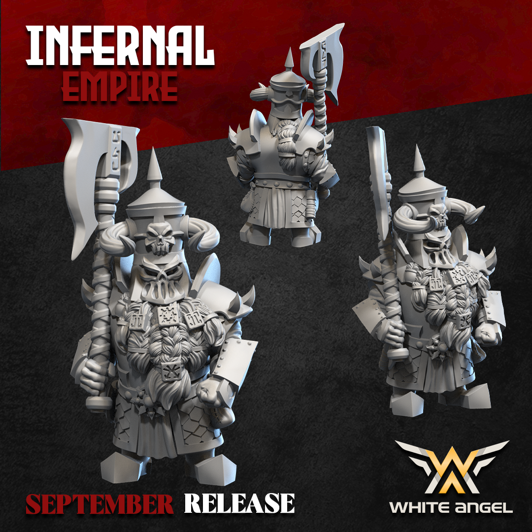 Infernal Heavy Guard 2H, Infernal Empire, White Angel Miniatures - Image 4