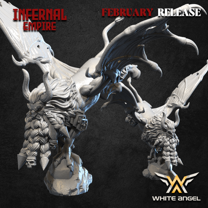 Infernal White The Infernal God, Infernal Empire – White Angel Miniatures – UK RESIN PRINT