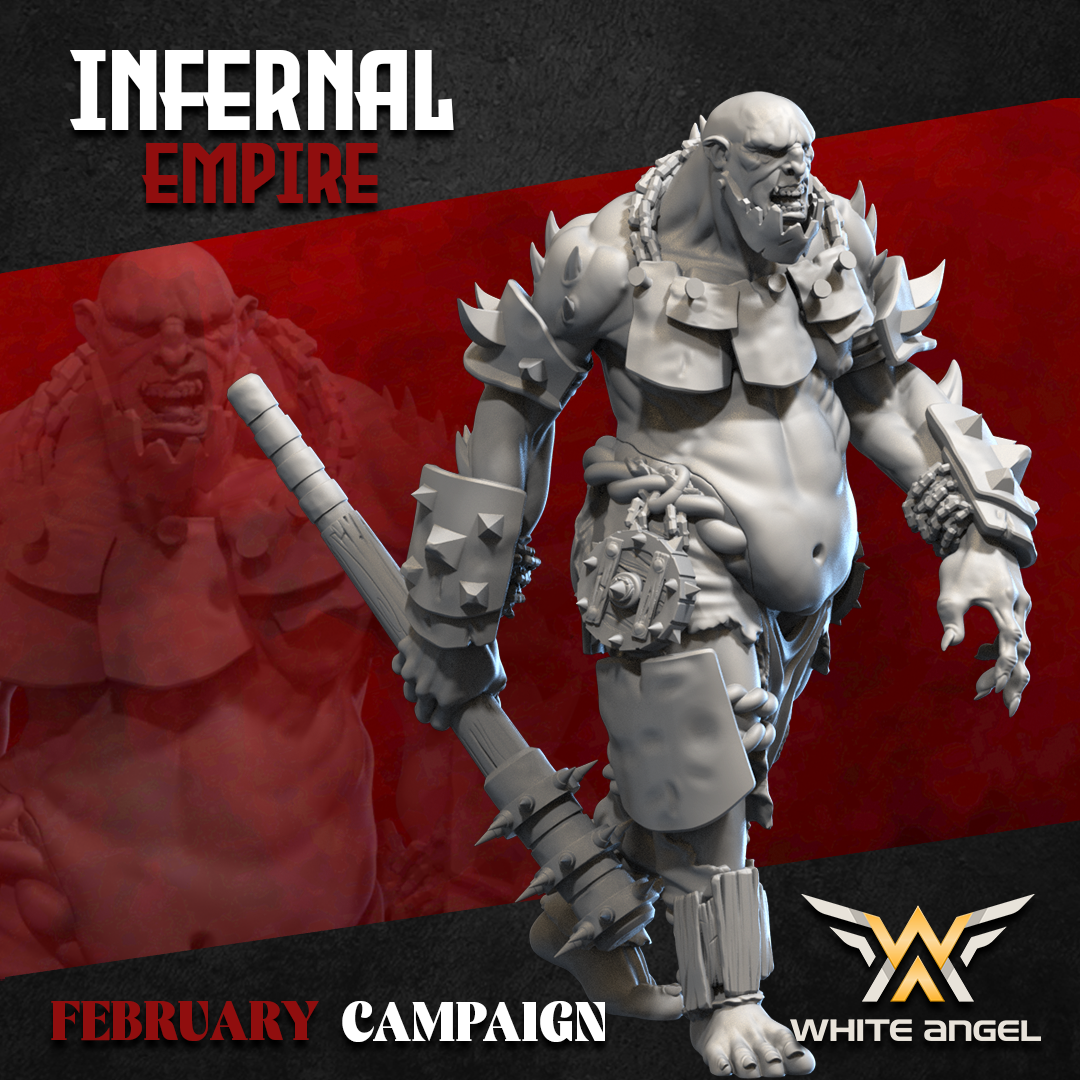 Infernal Giant on Attack, Infernal Empire - White Angel Miniatures