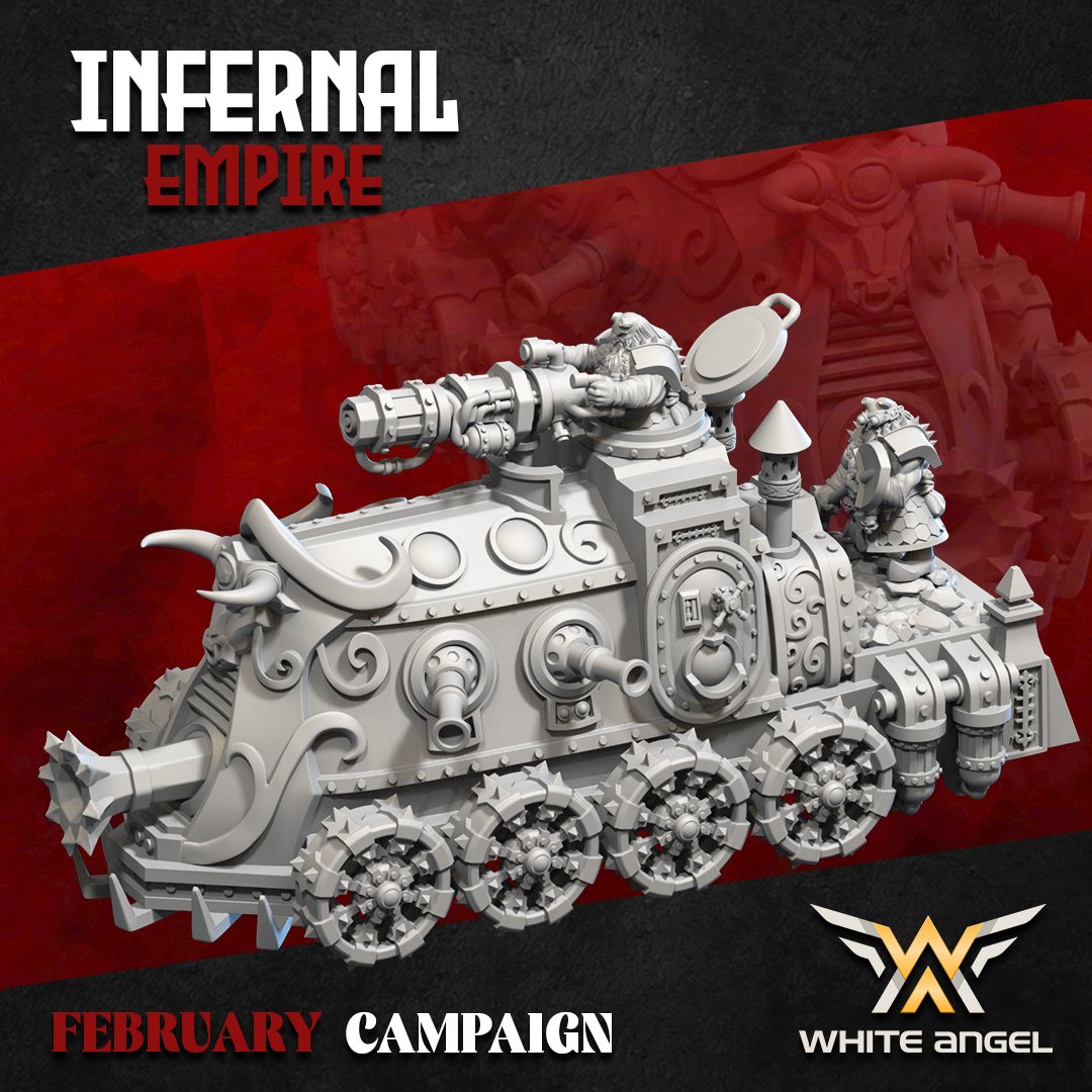Infernal Tank, Infernal Empire - White Angel Miniatures